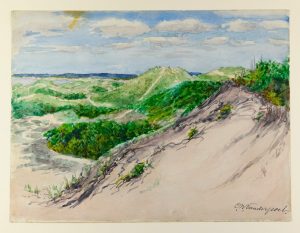 Horseneck Beach, Watercolor, by Emily Noyes Vanderpoel, c. 1895. Source: New Bedford Whaling Museum Collection, 00.203.81